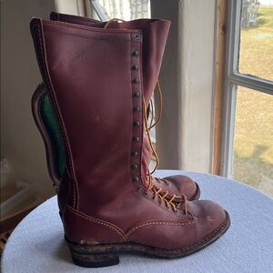 Wesco Brown Leather Detail